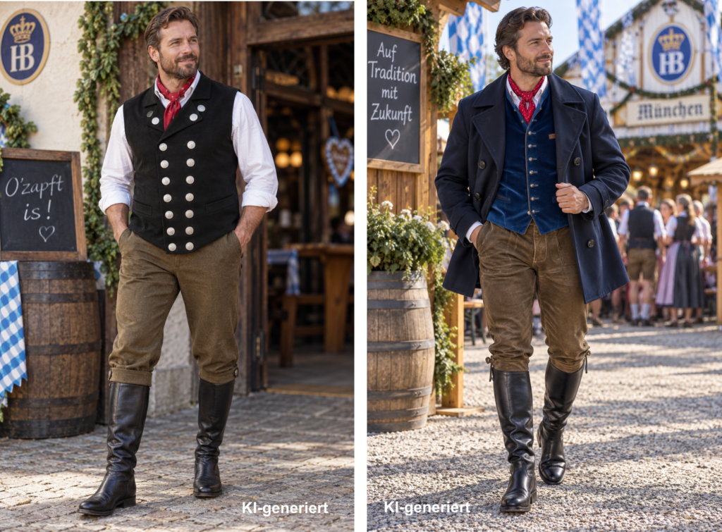 Zwei Oktoberfest-Looks für Brandenburger Männer