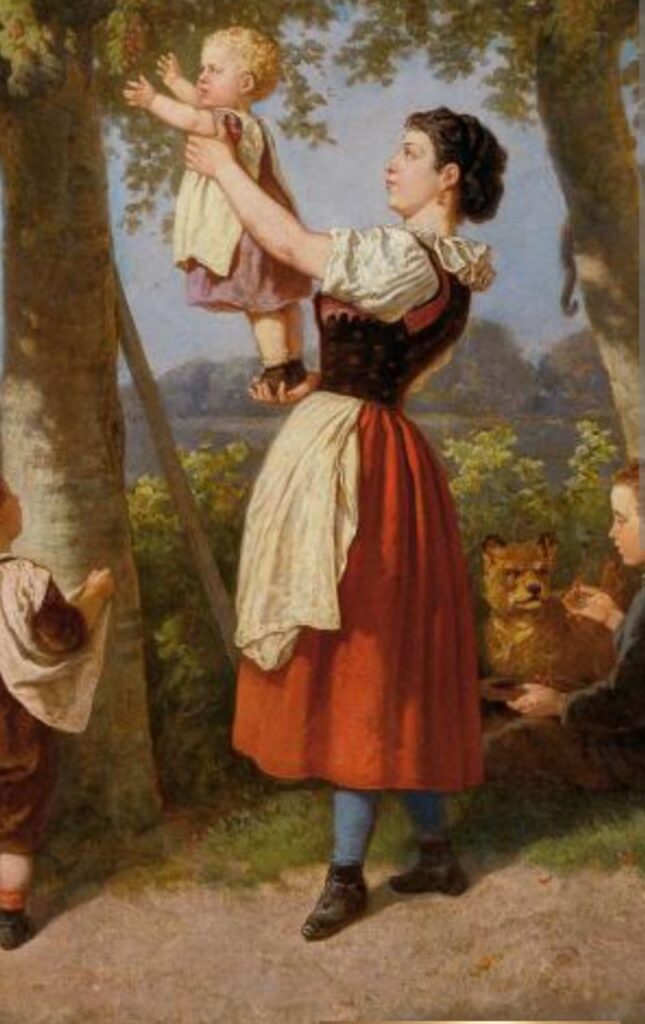 Oderwendin aus dem Oderbruch gemalt von Theodor Hosemann